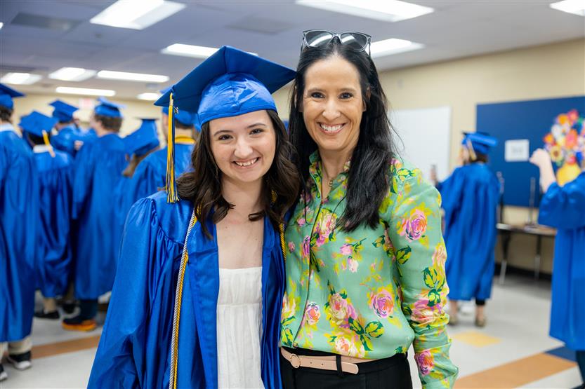 Students participate in a senior walk